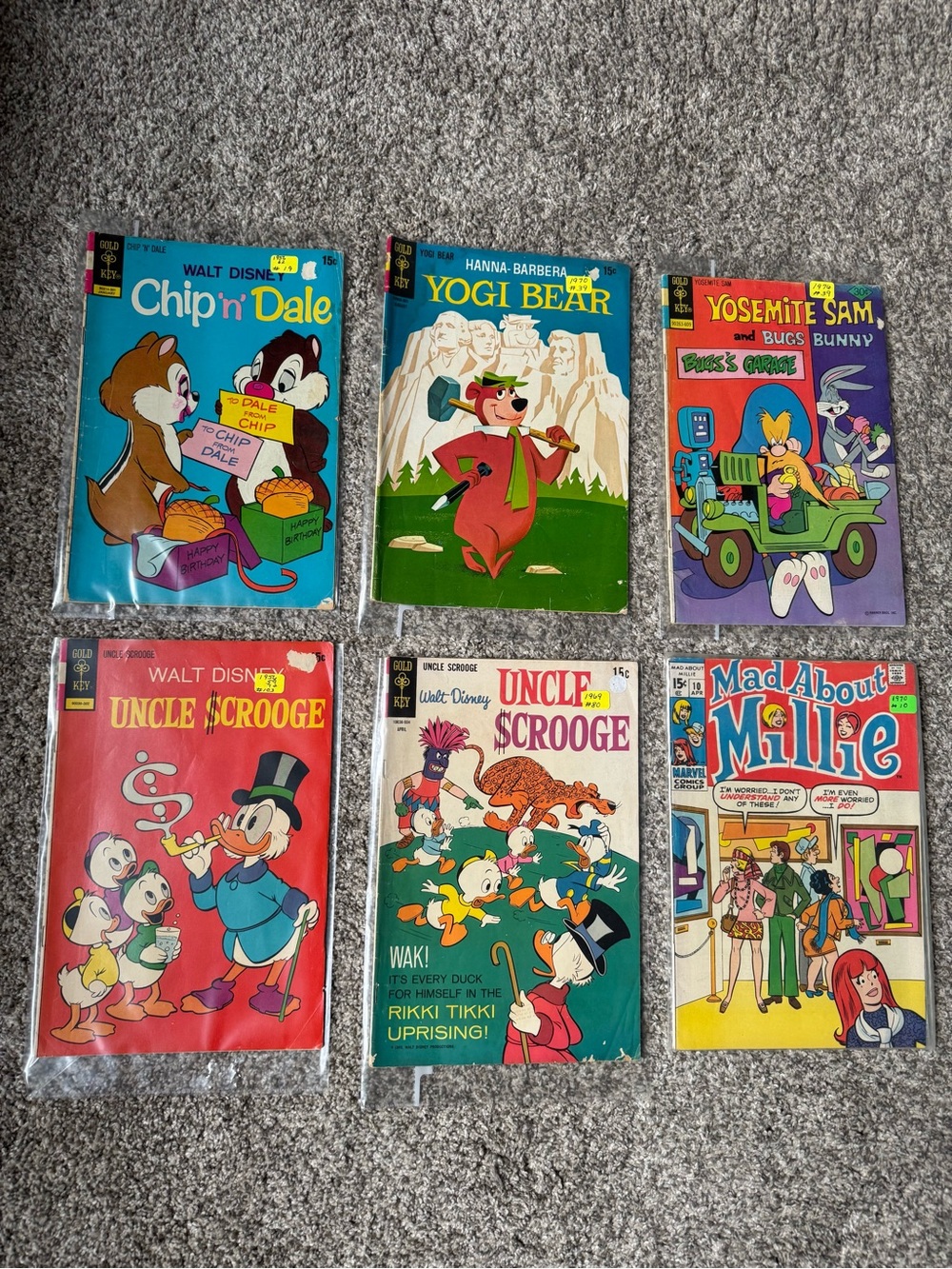 6 Vintage Comic Books
